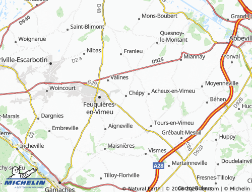 Mapa MICHELIN Chépy - ViaMichelin
