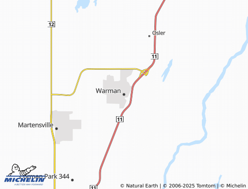 MICHELIN Warman map - ViaMichelin
