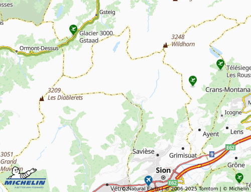 MICHELIN Glarey map - ViaMichelin