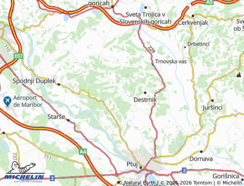 Mapa MICHELIN Jiršovci - ViaMichelin