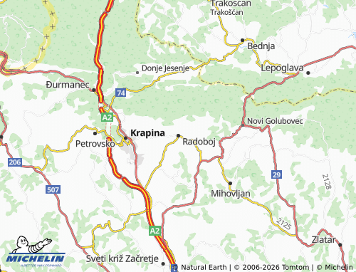 Mapa MICHELIN Radoboj - ViaMichelin