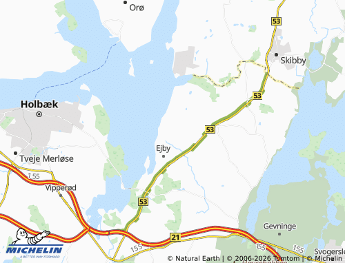 Carte MICHELIN Åhuse - ViaMichelin