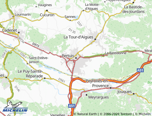 Mapa MICHELIN Pertuis - ViaMichelin