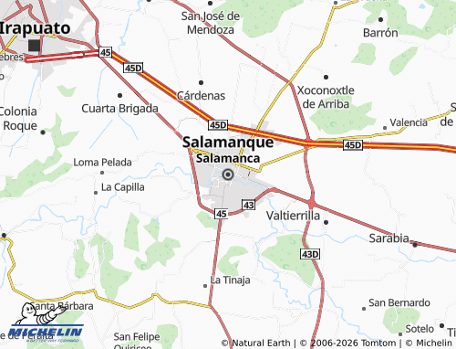 Mappa MICHELIN Salamanca - ViaMichelin