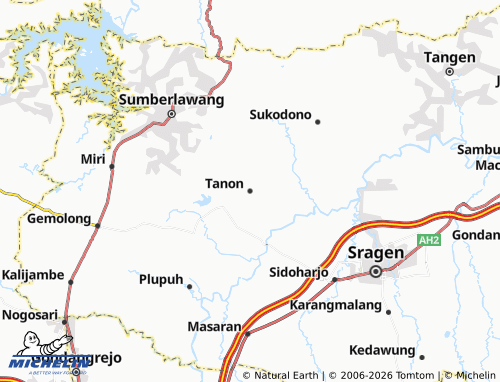 Carte MICHELIN Tanon - ViaMichelin