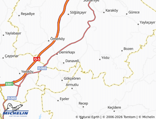 MICHELIN Babaköy map - ViaMichelin