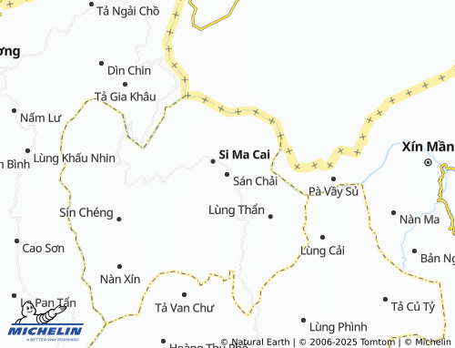 MICHELIN Sán Chải map - ViaMichelin