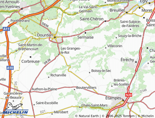 Carte MICHELIN Plateau - ViaMichelin