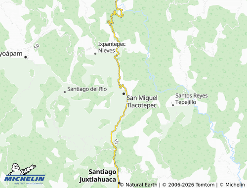 Mapa MICHELIN San Miguel Tlacotepec - ViaMichelin