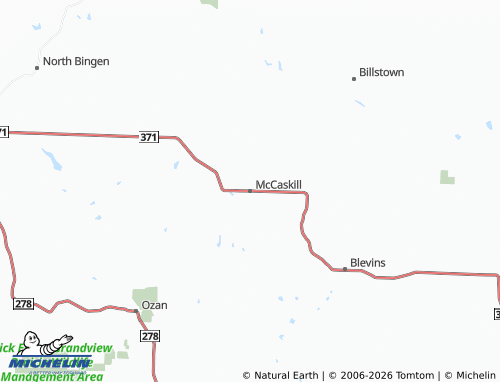 Mapa MICHELIN McCaskill - ViaMichelin