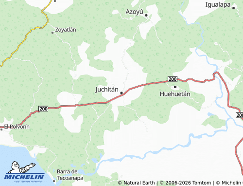 Carte MICHELIN Juchitán - ViaMichelin
