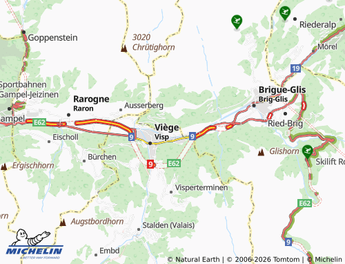 MICHELIN Lalden map - ViaMichelin