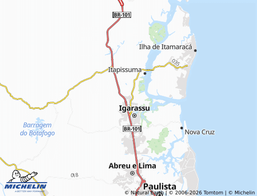 MICHELIN Tabatinga map - ViaMichelin
