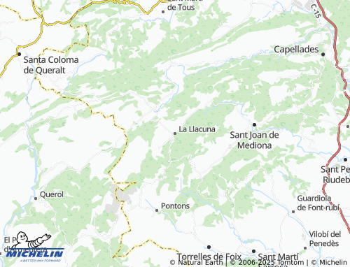 MICHELIN La Llacuna map - ViaMichelin