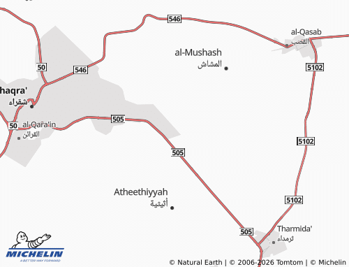 MICHELIN-Landkarte al-Waqf - ViaMichelin