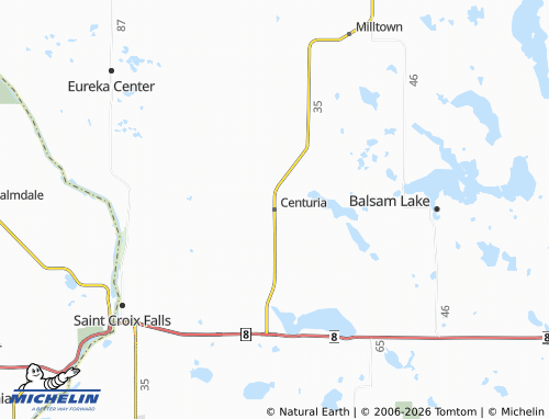 Mapa MICHELIN Centuria - ViaMichelin