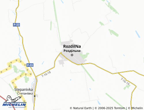 MICHELIN Rozdilna map - ViaMichelin