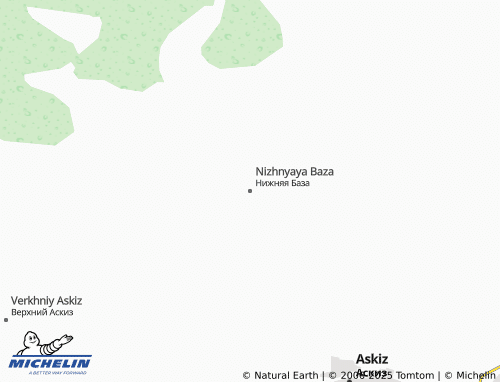 MICHELIN Nizhnyaya Baza map - ViaMichelin