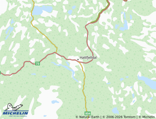 MICHELIN Hattfjelldal map - ViaMichelin