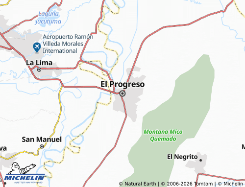 MICHELIN El Progreso map - ViaMichelin