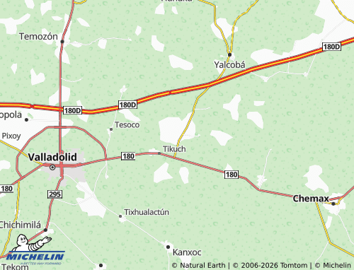 MICHELIN Yaxché map - ViaMichelin