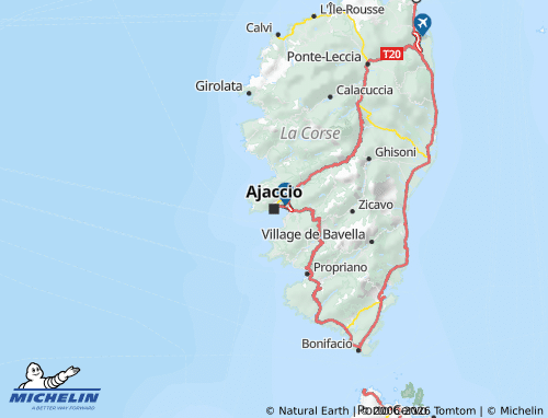 Mapa MICHELIN Córsega - ViaMichelin