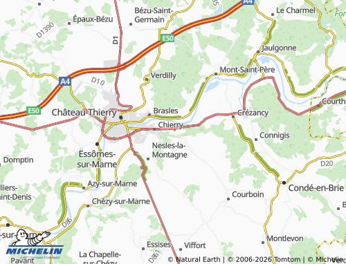 Mappa MICHELIN Blesmes - ViaMichelin
