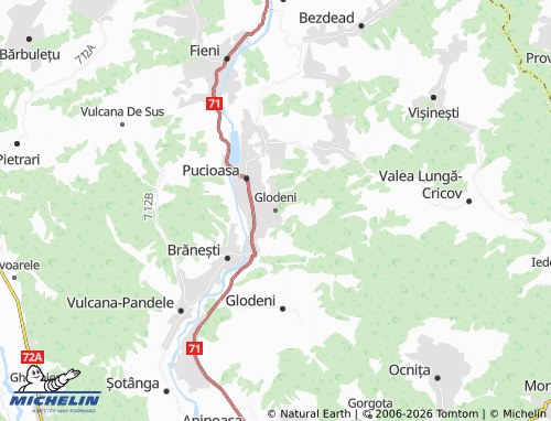 MICHELIN Glodeni map - ViaMichelin