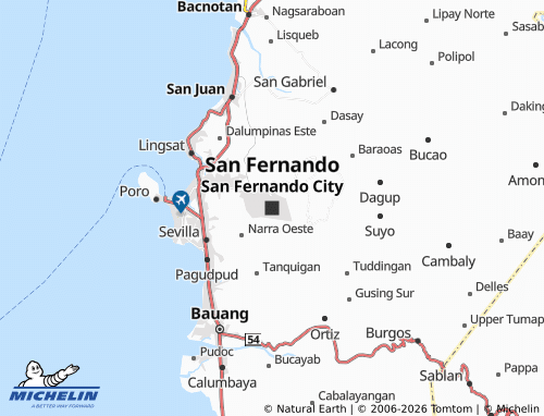 MICHELIN San Fernando City map - ViaMichelin