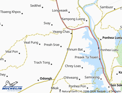 Mapa MICHELIN Preah Srae - ViaMichelin