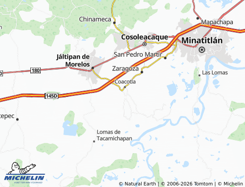 Mapa MICHELIN Cuarto-Coacotla - ViaMichelin