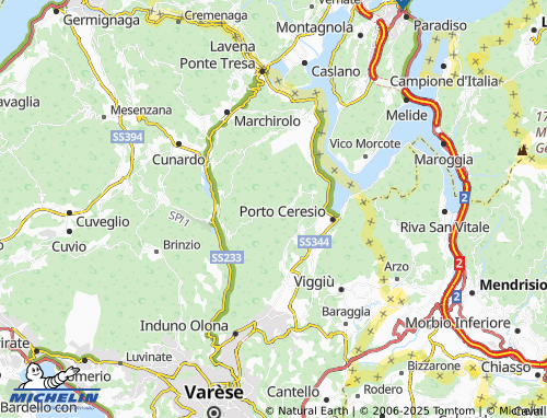 MICHELIN Imborgnana map - ViaMichelin