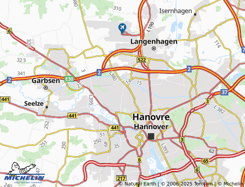 MICHELIN Burg map - ViaMichelin