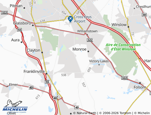Mappa MICHELIN Star Cross - ViaMichelin