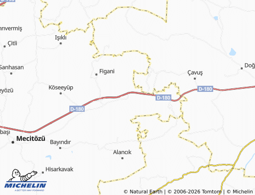 MICHELIN Boğazkaya map - ViaMichelin
