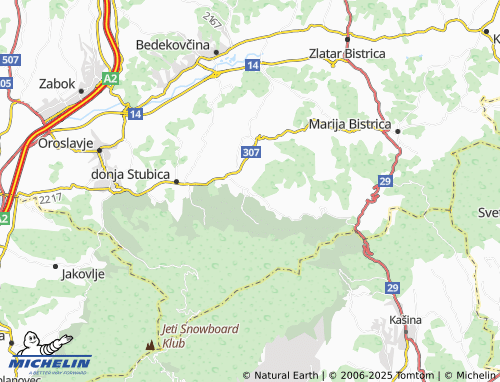 Mapa MICHELIN gornja Stubica - ViaMichelin