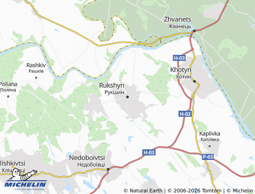 Mappa MICHELIN Rukshyn - ViaMichelin