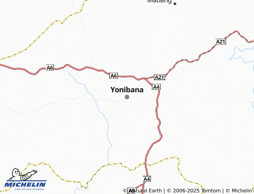 MICHELIN Yonibana map - ViaMichelin