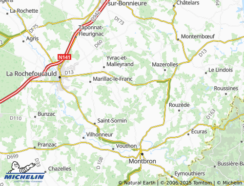 MICHELIN-Landkarte Champagnac - ViaMichelin