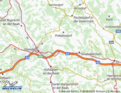 MICHELIN Arnwiesenberg-Fünfing map - ViaMichelin