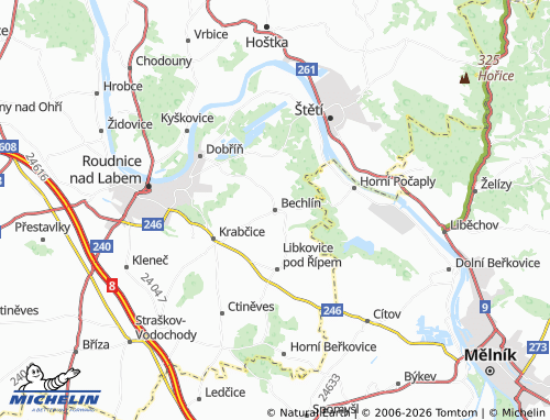 Mappa MICHELIN Bechlín - ViaMichelin