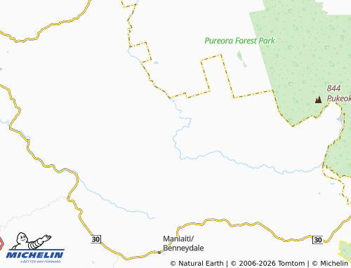 Mapa MICHELIN Waipa Valley - ViaMichelin