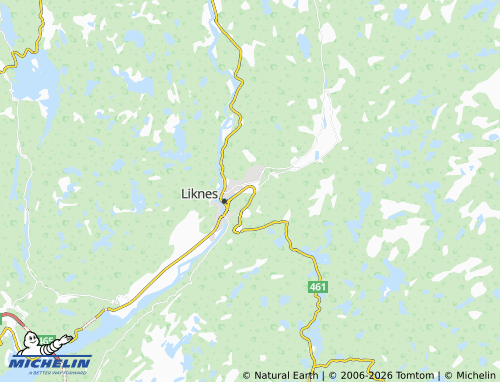 MICHELIN-Landkarte Øvre Eikeland - ViaMichelin