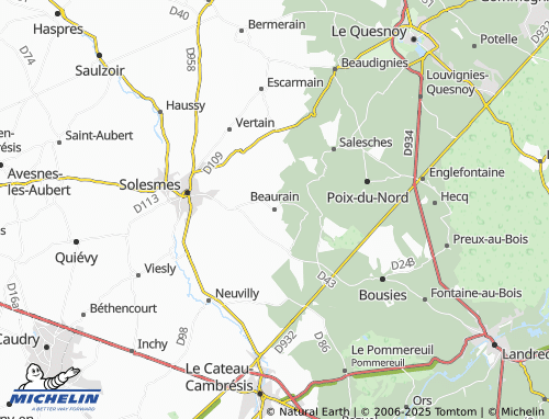 MICHELIN-Landkarte Beaurain - ViaMichelin