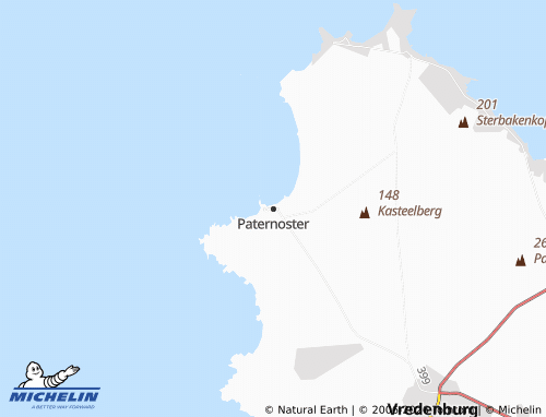MICHELIN-Landkarte Paternoster - ViaMichelin