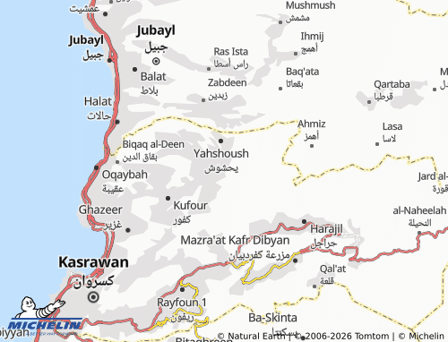 Mapa MICHELIN Nahr al-Dahab - ViaMichelin