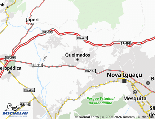 Mappa MICHELIN Queimados - ViaMichelin