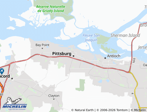 Mappa MICHELIN Pittsburg - ViaMichelin