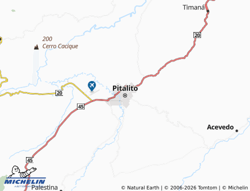 Carte MICHELIN Pitalito - ViaMichelin