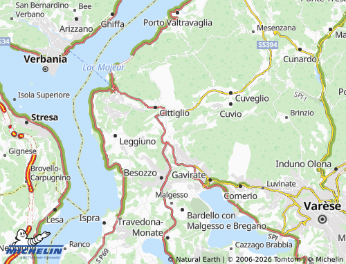 MICHELIN Gemonio map - ViaMichelin